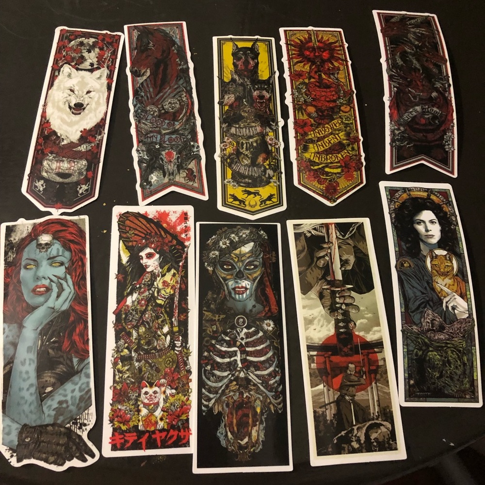 10 vinyl stickers